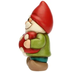 THUN Gnomo Oliver con fungo rosso in ceramica Bosco Magico* Bomboniere Cresima|Bomboniere Comunione
