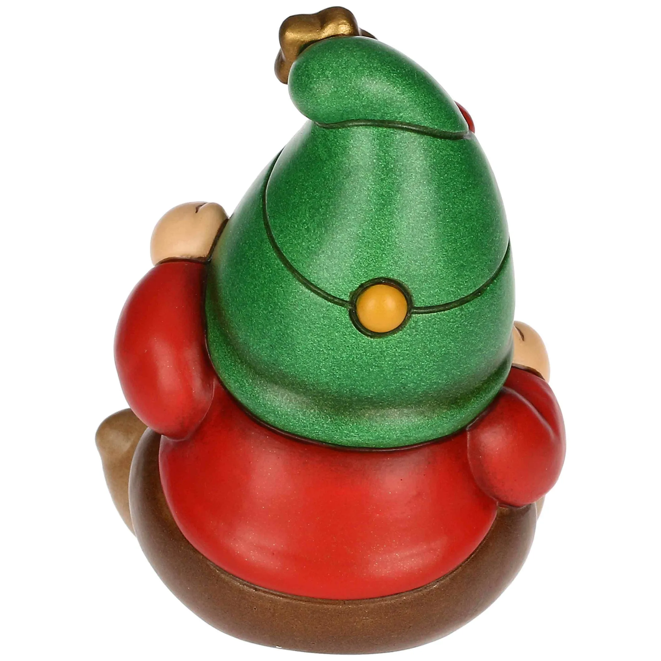 THUN Gnomo Oliver con lucine natalizie in ceramica, piccolo* Addobbi Natalizi