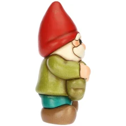 THUN Gnomo Oliver con quadrifoglio portafortuna in ceramica Inverno Incantato, medio* Figure