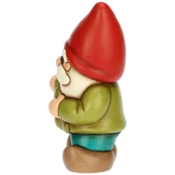 THUN Gnomo Oliver con quadrifoglio portafortuna in ceramica Inverno Incantato, medio* Figure