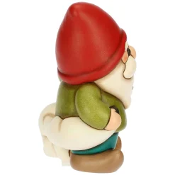 THUN Gnomo Oliver con volpe bianca Perla in ceramica Inverno Incantato* Animali E Mini Animali|Figure