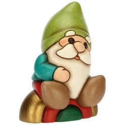 THUN Gnomo Oliver su arcobaleno in ceramica Bosco Magico* Bomboniere Cresima|Bomboniere Comunione