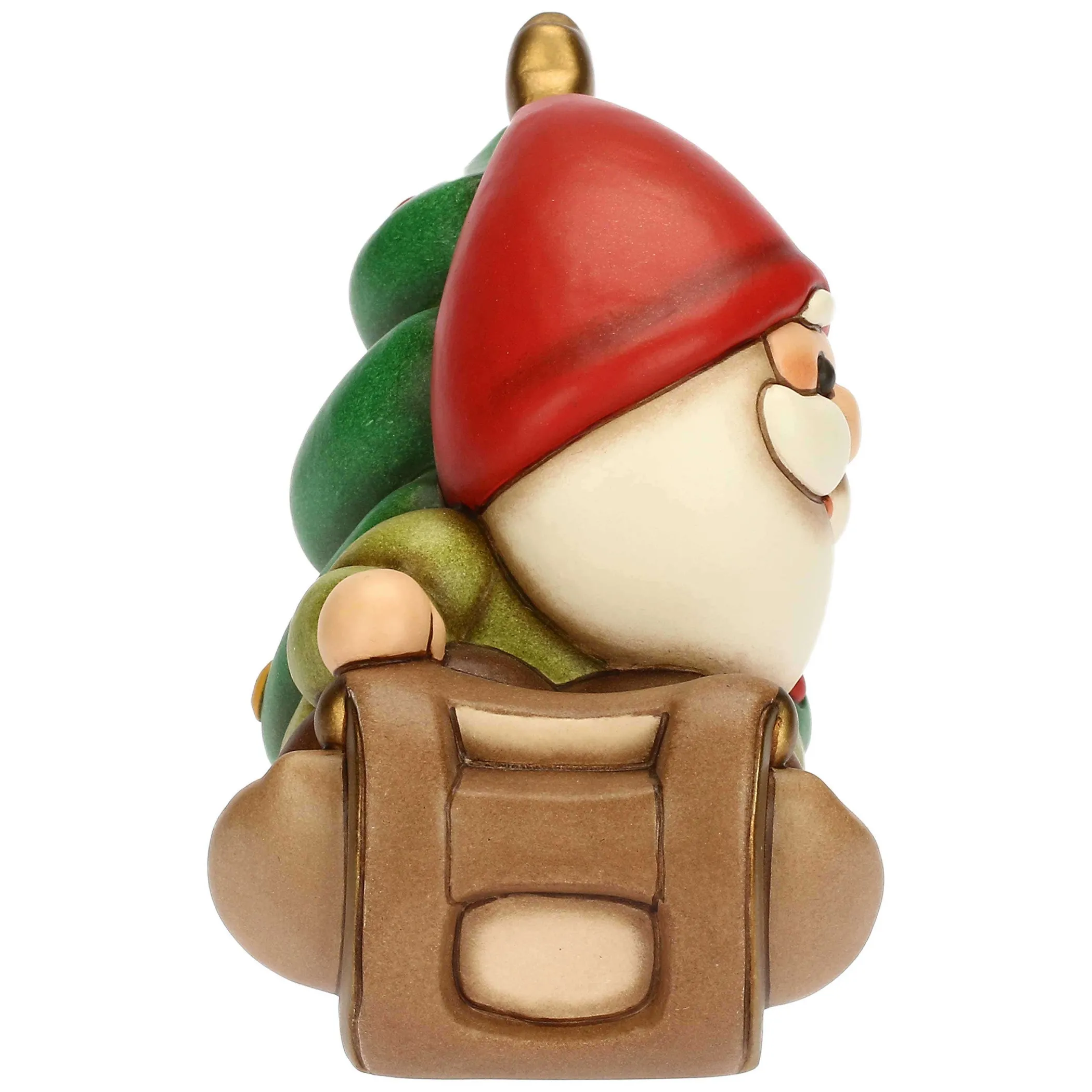 THUN Gnomo Oliver su slitta con albero in ceramica* Addobbi Natalizi