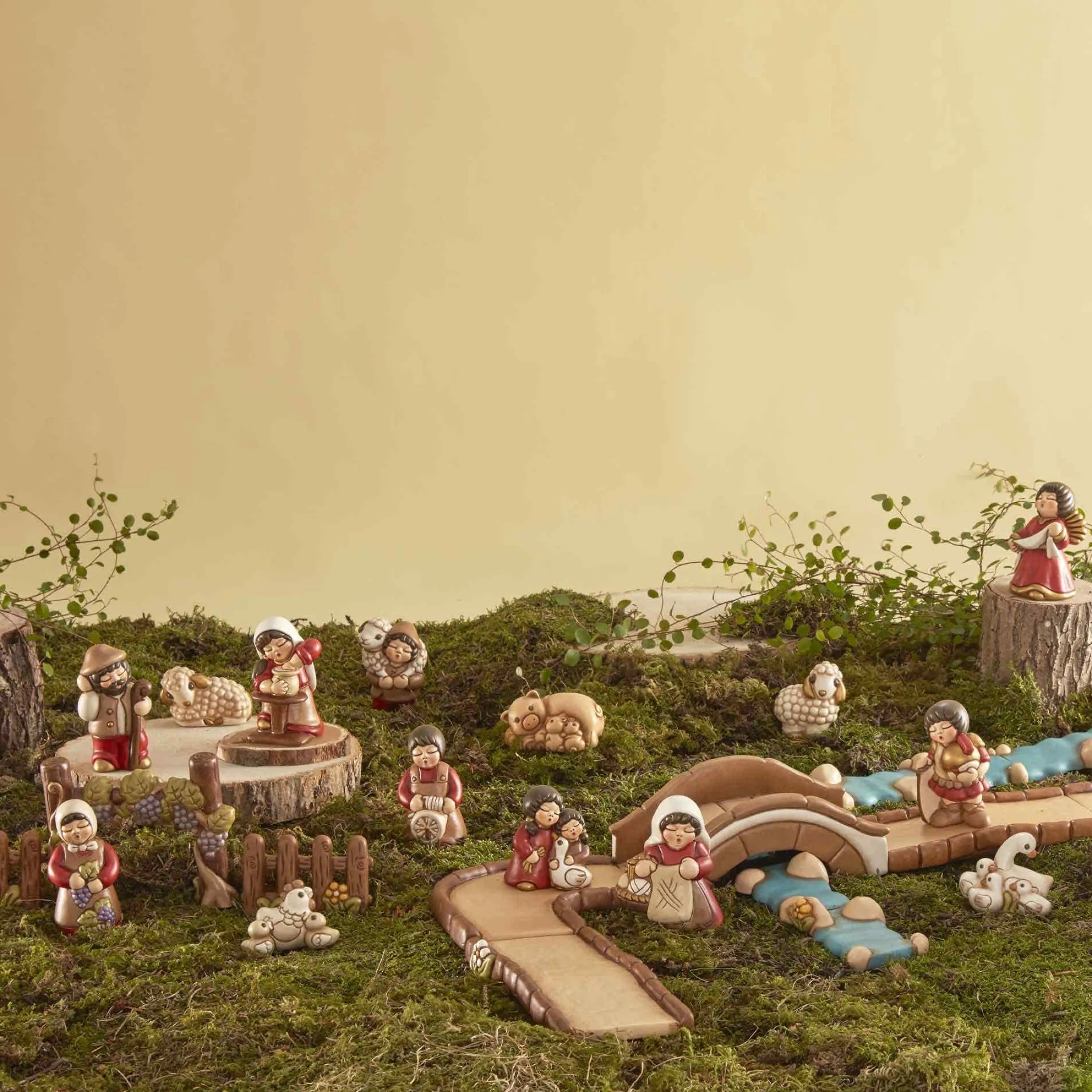 THUN Gruppo maialini con cuccioli Presepe Classico* Presepe