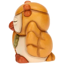 THUN Gufo Lucky giallo con quadrifoglio in ceramica Racconti d'Autunno* Animali E Mini Animali|Figure