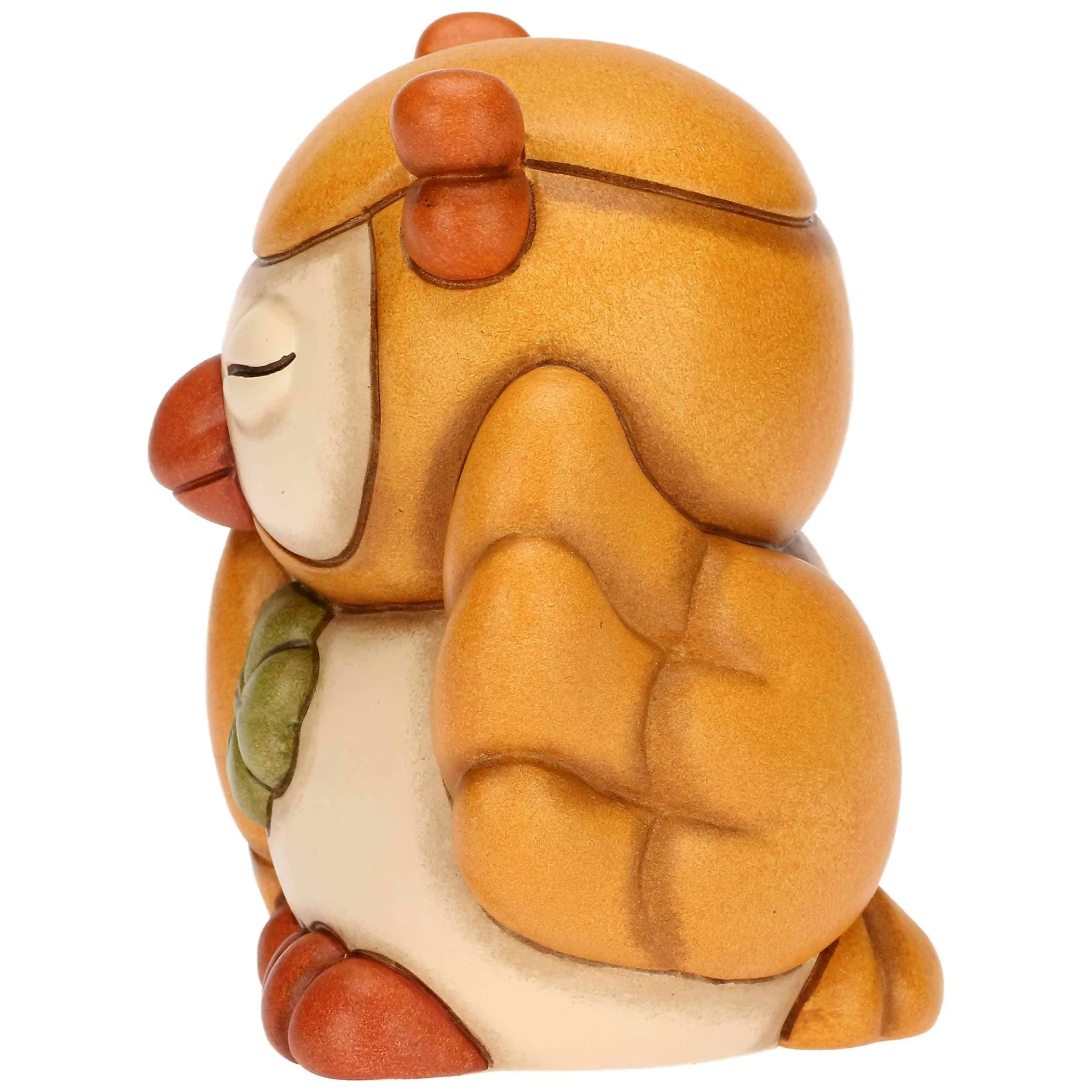 THUN Gufo Lucky giallo con quadrifoglio in ceramica Racconti d'Autunno* Animali E Mini Animali|Figure