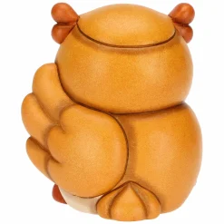 THUN Gufo Lucky giallo con quadrifoglio in ceramica Racconti d'Autunno* Animali E Mini Animali|Figure