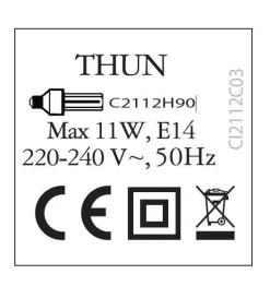 THUN Lampada da tavolo con coccinella portafortuna* Lampade