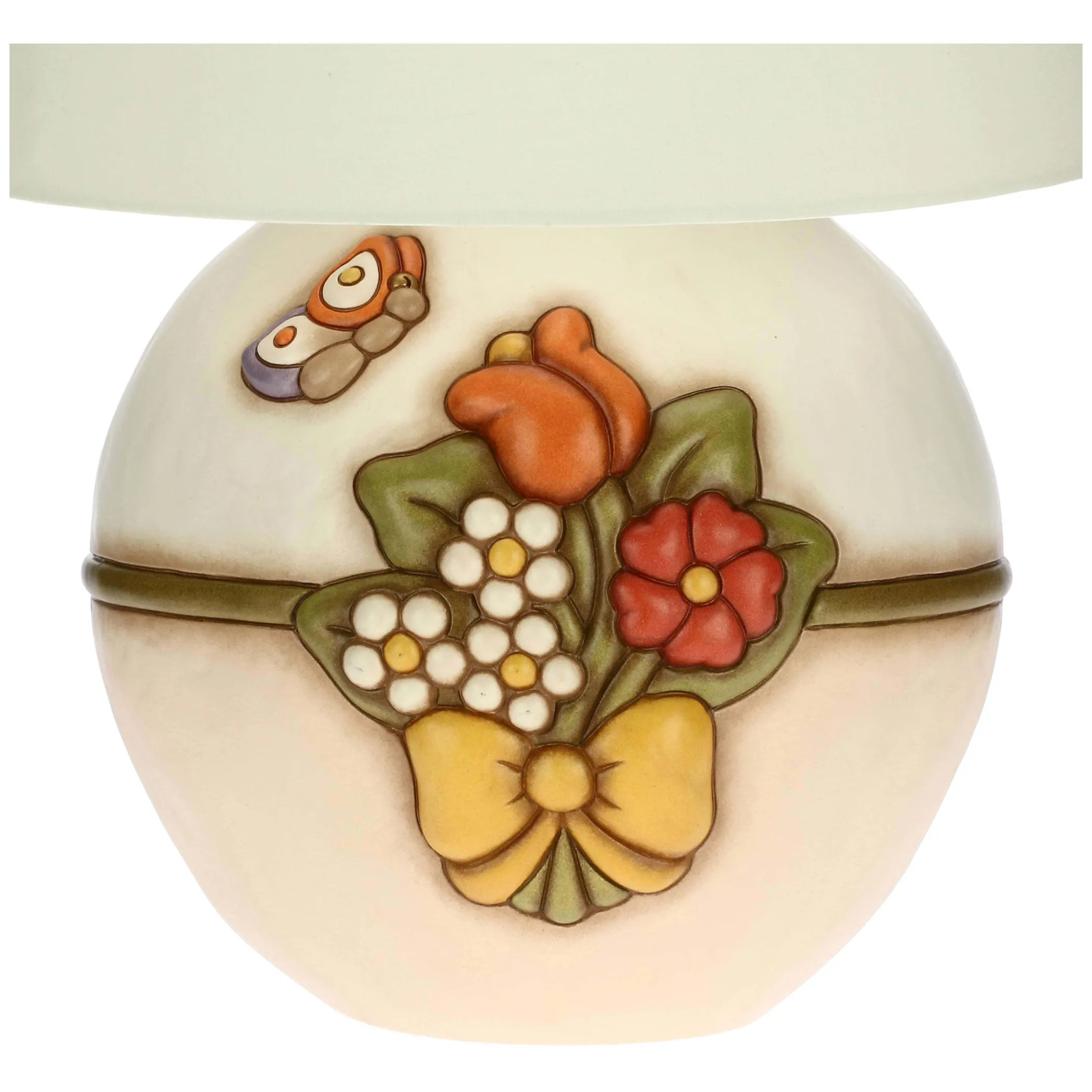 THUN Lampada da tavolo Country con fiori e farfalla grande* Country|Lampade