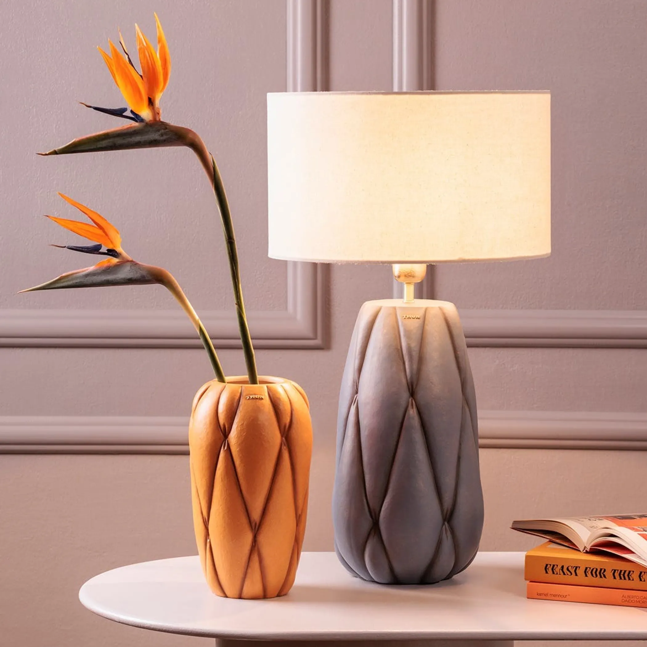 THUN Lampada grande in ceramica Plumé* Lampade