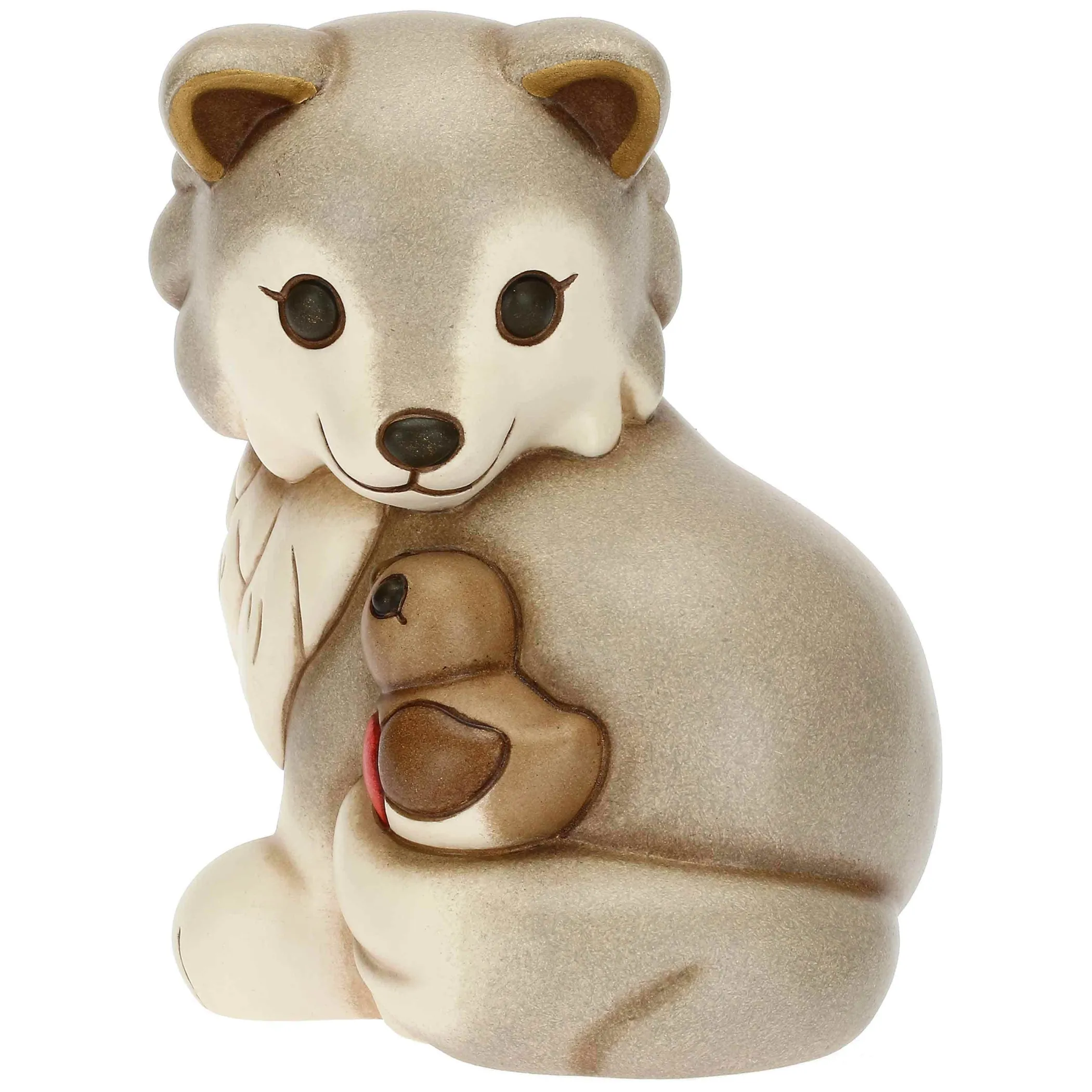 THUN Lupo Noah con pettirosso Regali d'inverno medio* Animali E Mini Animali|Figure