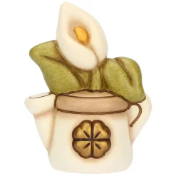 THUN Mini annaffiatoio in ceramica con calla* Bomboniere Cresima|Bomboniere Comunione