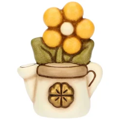 THUN Mini annaffiatoio in ceramica con margherita* Bomboniere Cresima|Bomboniere Comunione