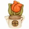 THUN Mini annaffiatoio in ceramica con tulipano* Bomboniere Cresima|Bomboniere Comunione