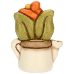 THUN Mini annaffiatoio in ceramica con tulipano* Bomboniere Cresima|Bomboniere Comunione