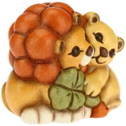 THUN Mini coppia leoni con quadrifoglio portafortuna* Animali E Mini Animali|Addobbi Natalizi