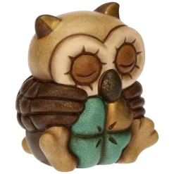 THUN Mini gufo Lucky portafortuna in ceramica* Animali E Mini Animali|Bomboniere Comunione