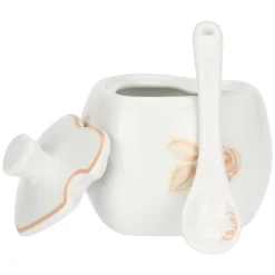 THUN Mini zuccheriera in porcellana a forma di cuore con cucchiaino* Bomboniere Anniversario|Bomboniere Cresima