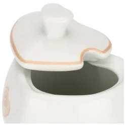 THUN Mini zuccheriera in porcellana a forma di cuore con cucchiaino* Bomboniere Anniversario|Bomboniere Cresima