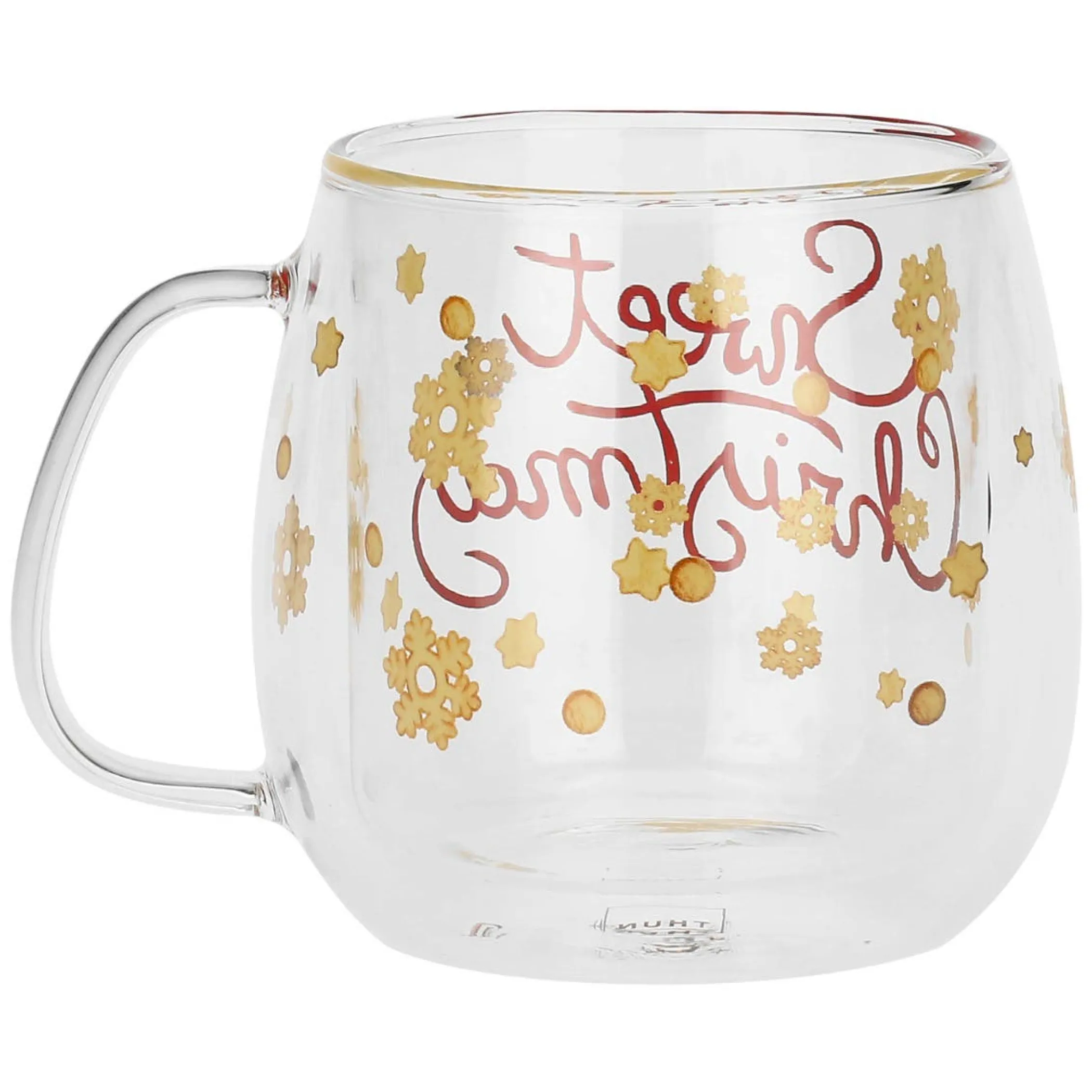 THUN Mug in vetro doppio strato Sweet Christmas* Accessori Natalizi Per La Tavola|Mug Tazze E Tisaniere