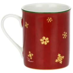 THUN Mug rossa in porcellana Sorprese di Natale* Accessori Natalizi Per La Tavola