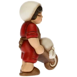 THUN Mugnaio con carriola Presepe Classico rosso* Presepe