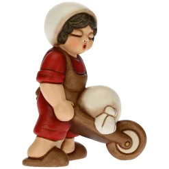 THUN Mugnaio con carriola Presepe Classico rosso* Presepe