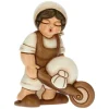 THUN Mugnaio con carriola Presepe Classico bianco* Presepe