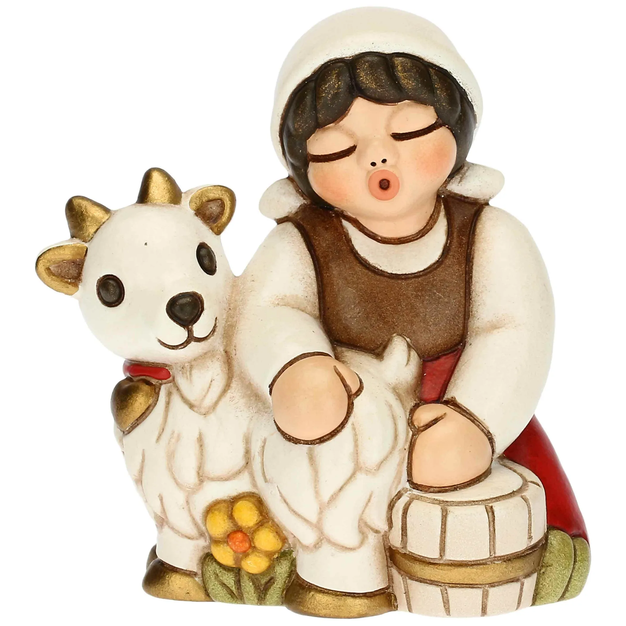 THUN Mungitrice di capre Presepe Classico Rosso* Presepe