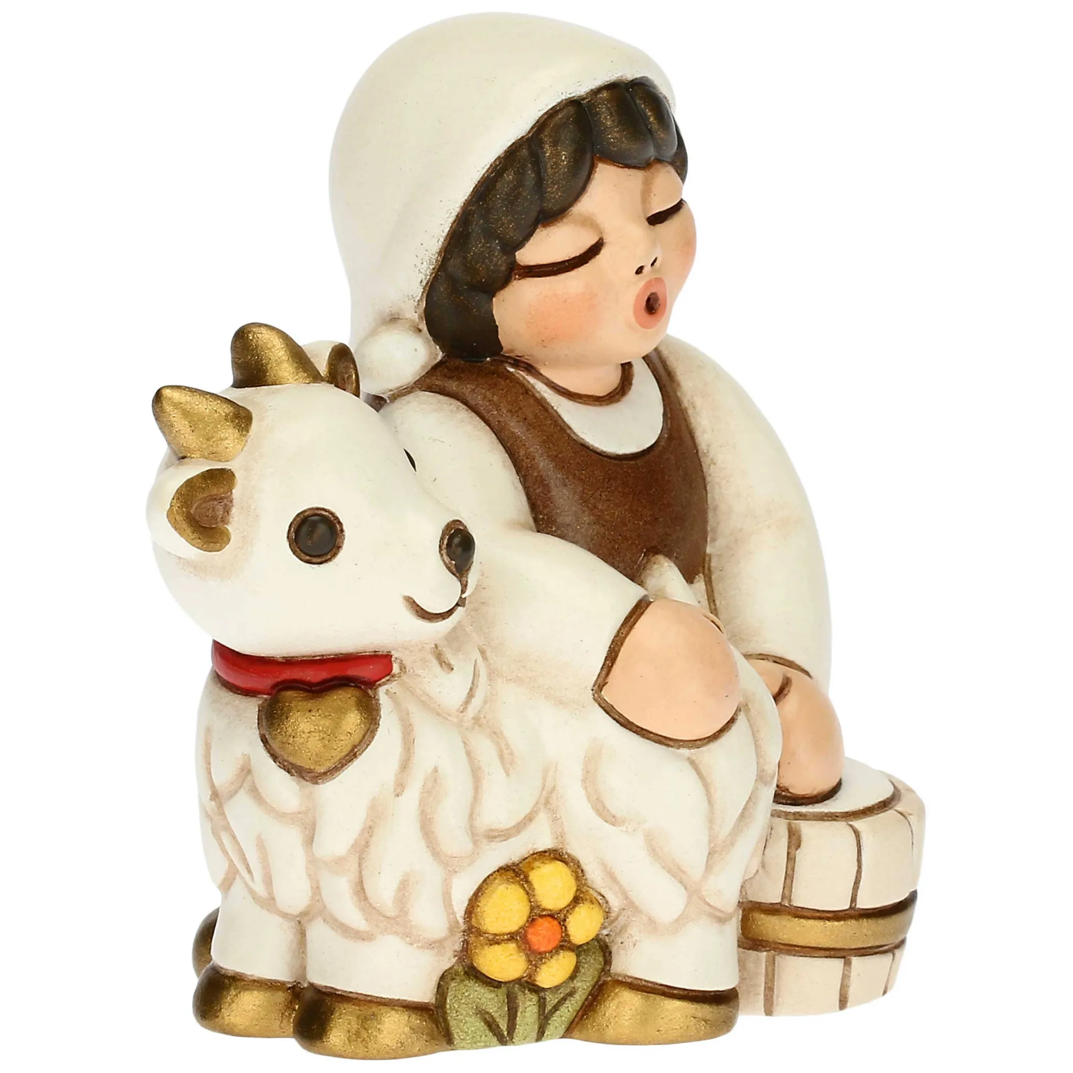 THUN Mungitrice di capre Presepe Classico bianco* Presepe