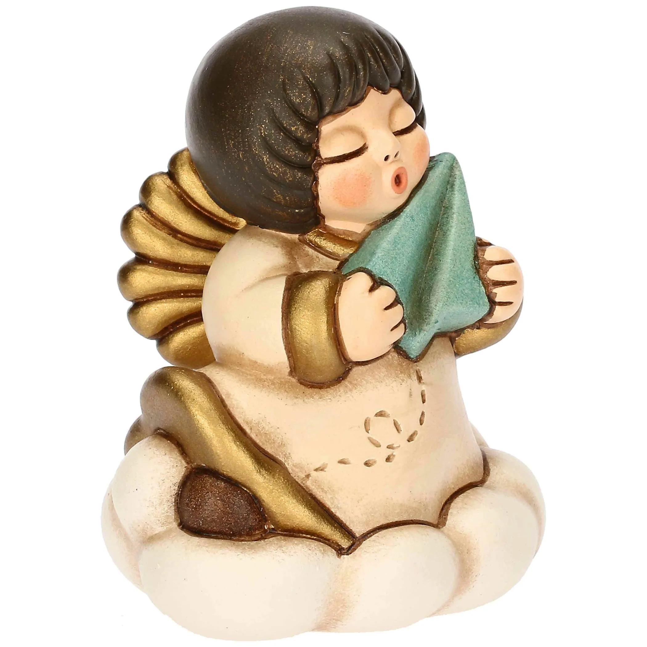 THUN My Angel su nuvola con aeroplanino in ceramica* Angelo|Bomboniere Comunione