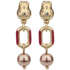 THUN Orecchini chunky con coccinella e perla* Orecchini