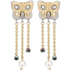 THUN Orecchini chunky con farfalla e catenine* Orecchini