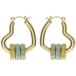 THUN Orecchini cuore con anellini smaltati* Orecchini