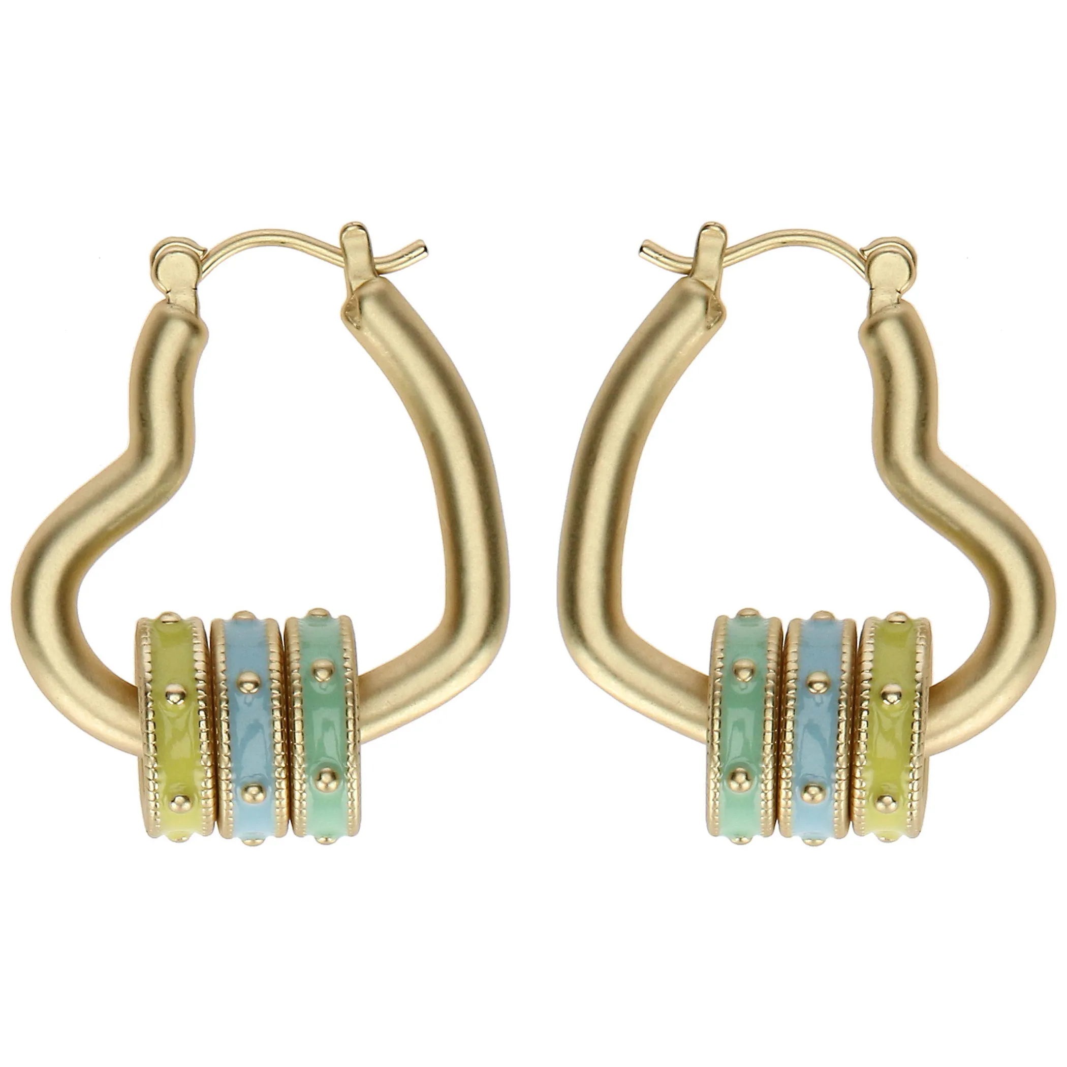 THUN Orecchini cuore con anellini smaltati* Orecchini