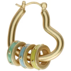 THUN Orecchini cuore con anellini smaltati* Orecchini