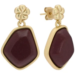 THUN Orecchini pendenti con pietra ceramica e fiore* Orecchini