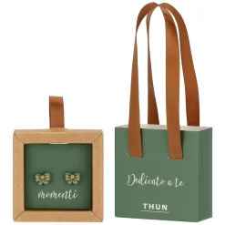 THUN Orecchini pin con fiocco verde* Orecchini