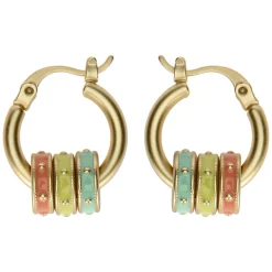 THUN Orecchini tondi con anellini smaltati* Orecchini