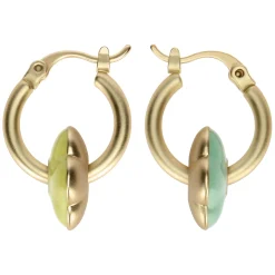 THUN Orecchini tondi con fiore smaltato* Orecchini