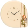 THUN Orologio da parete con farfalla e fiori in ceramica Country Bloom* Country Bloom E Sublime|Orologi