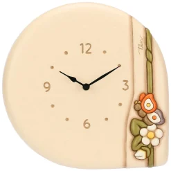 THUN Orologio da parete con farfalla e fiori in ceramica Country Bloom* Country Bloom E Sublime|Orologi