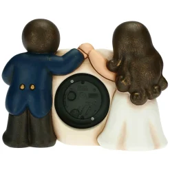 THUN Orologio da tavolo con sposini* Bomboniere Anniversario|Bomboniere Matrimonio