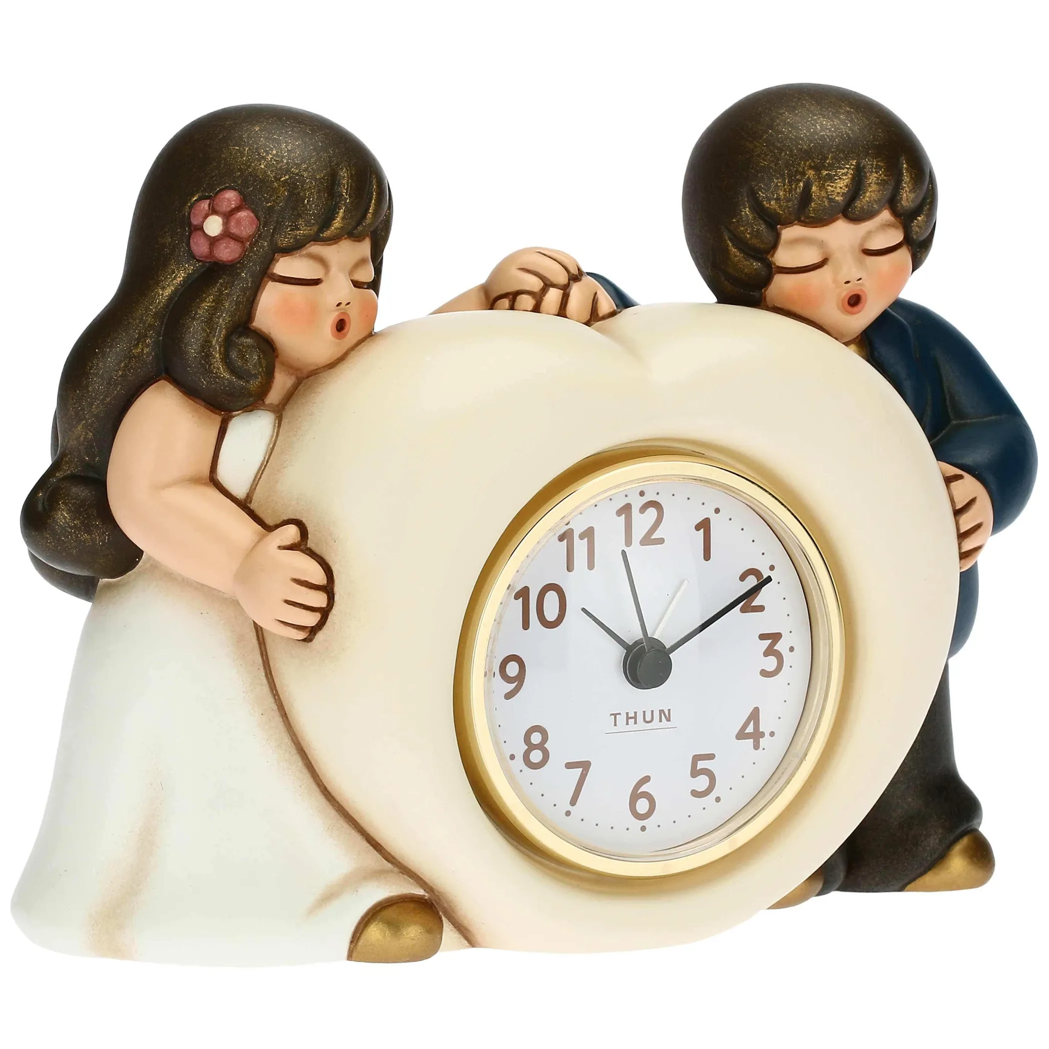 THUN Orologio da tavolo con sposini* Bomboniere Anniversario|Bomboniere Matrimonio