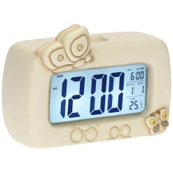 THUN Orologio sveglia da comodino con fiori e farfalle* Elegance|Orologi