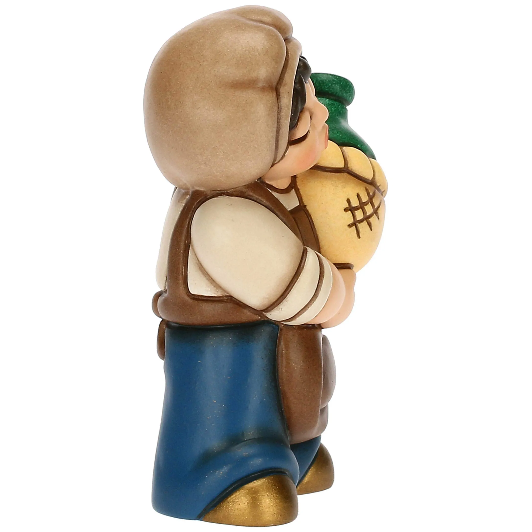 THUN Oste con damigiana blu in ceramica Presepe Classico* Presepe