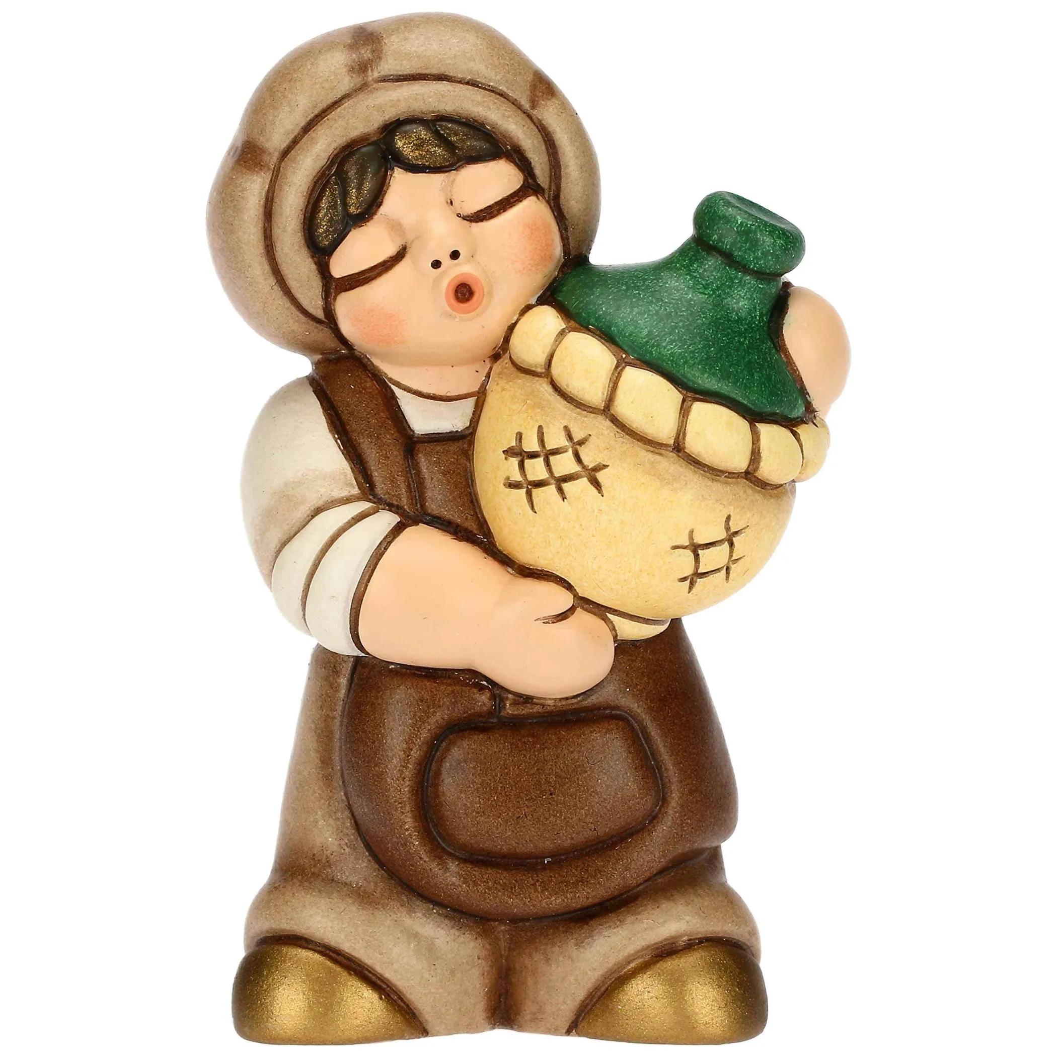 THUN Oste con damigiana in ceramica Presepe Classico bianco* Presepe