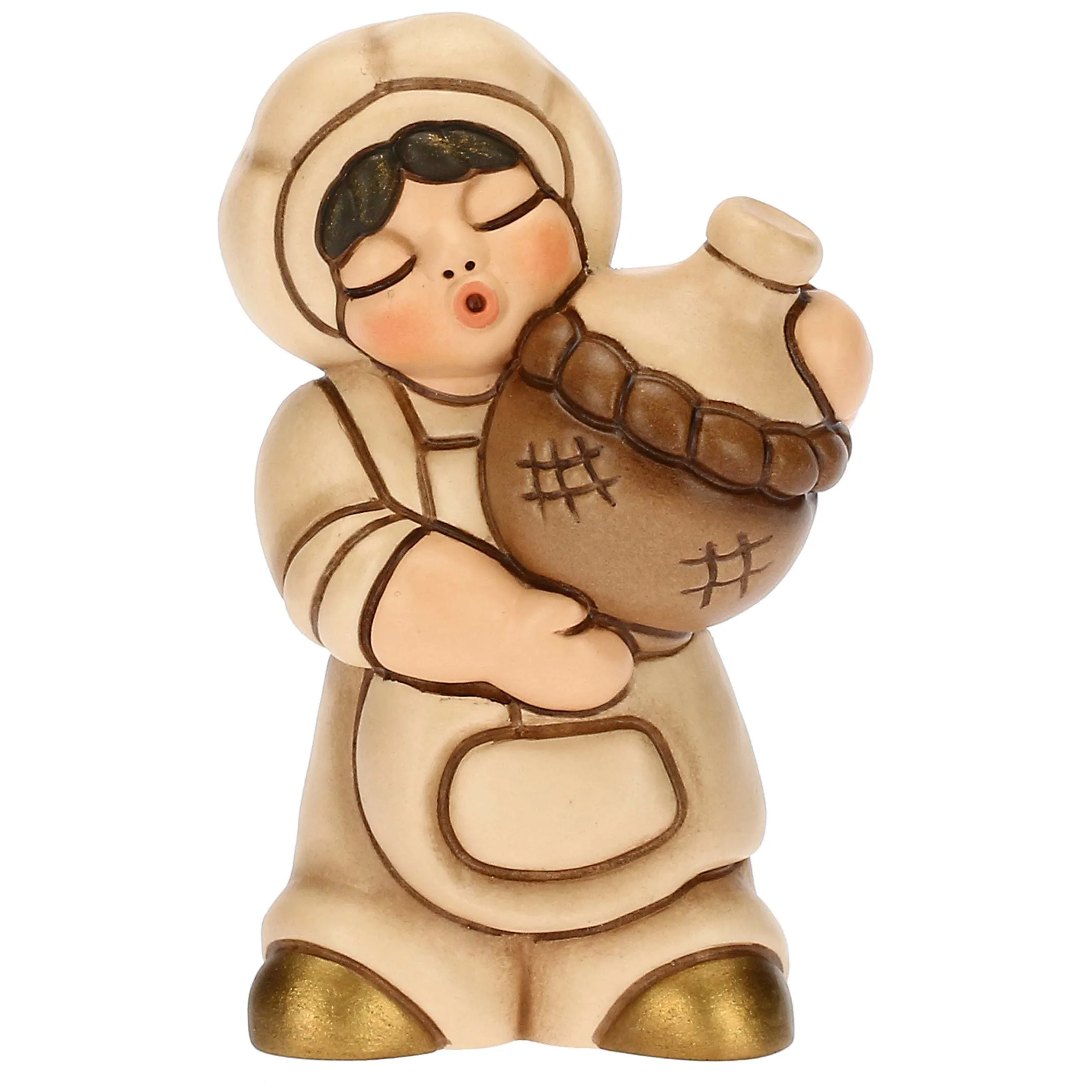 THUN Oste con damigiana in ceramica Presepe Classico champagne* Presepe