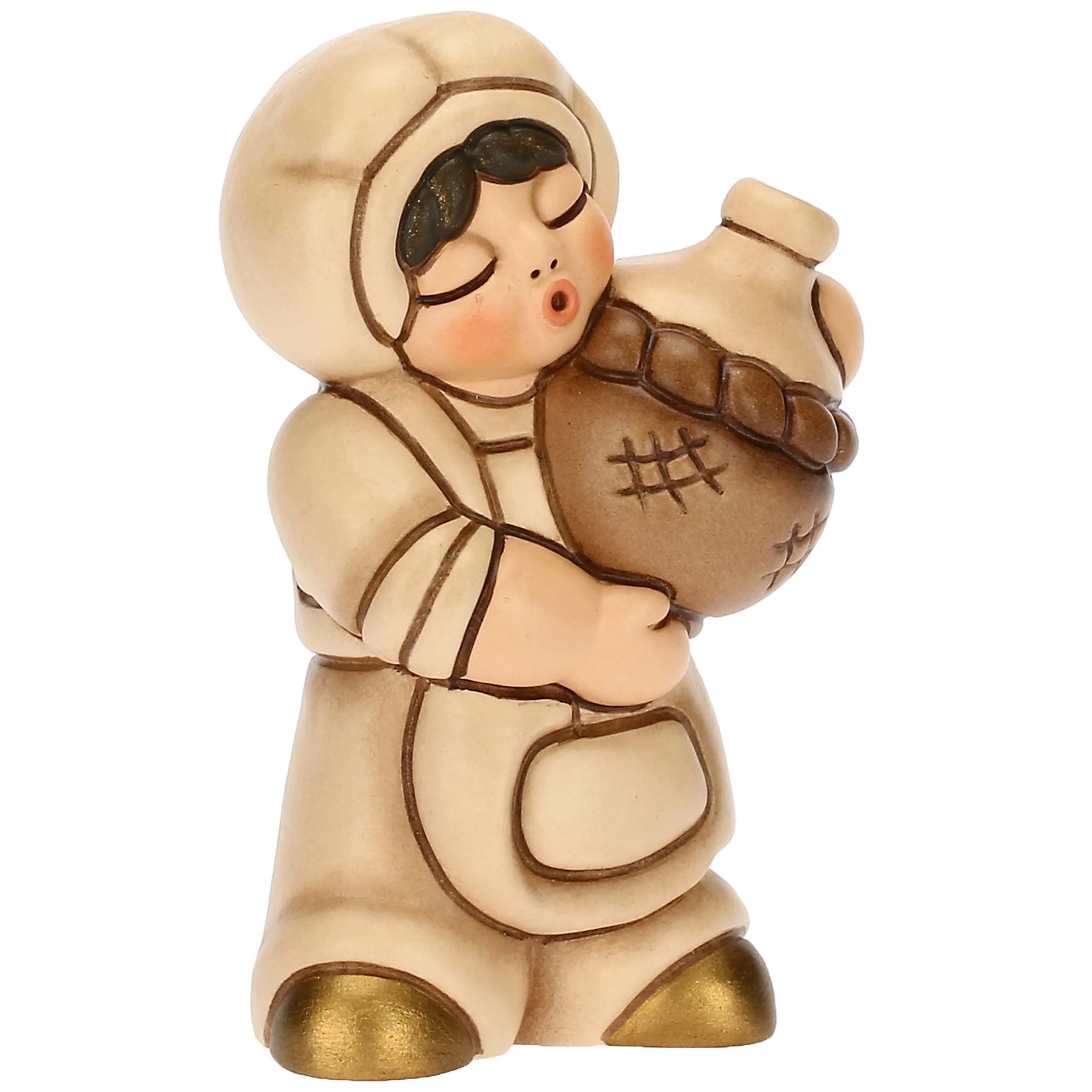 THUN Oste con damigiana in ceramica Presepe Classico champagne* Presepe