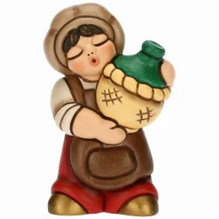 THUN Oste con damigiana in ceramica Presepe Classico rosso* Presepe